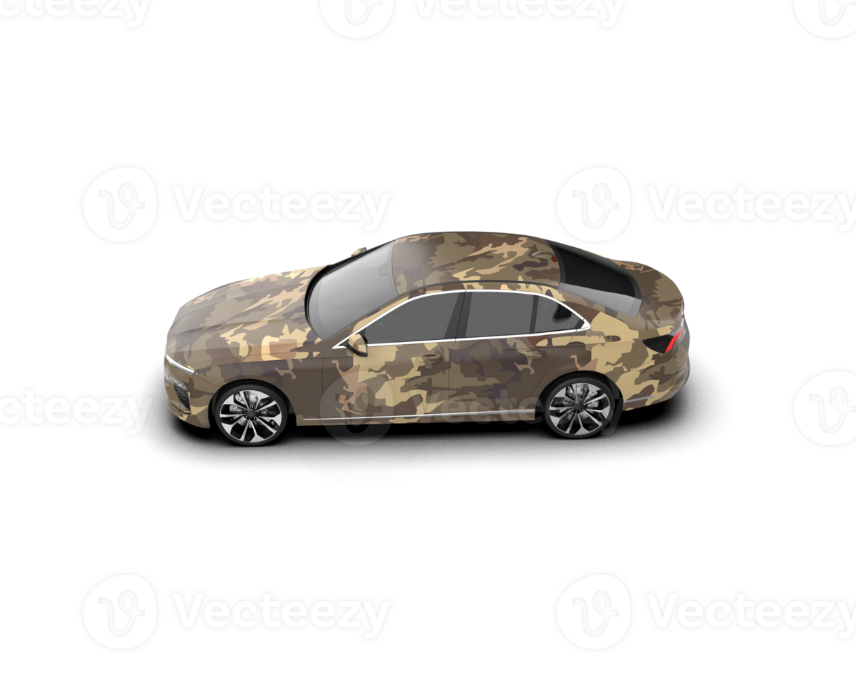 Modern car isolated on background. 3d rendering - illustration png