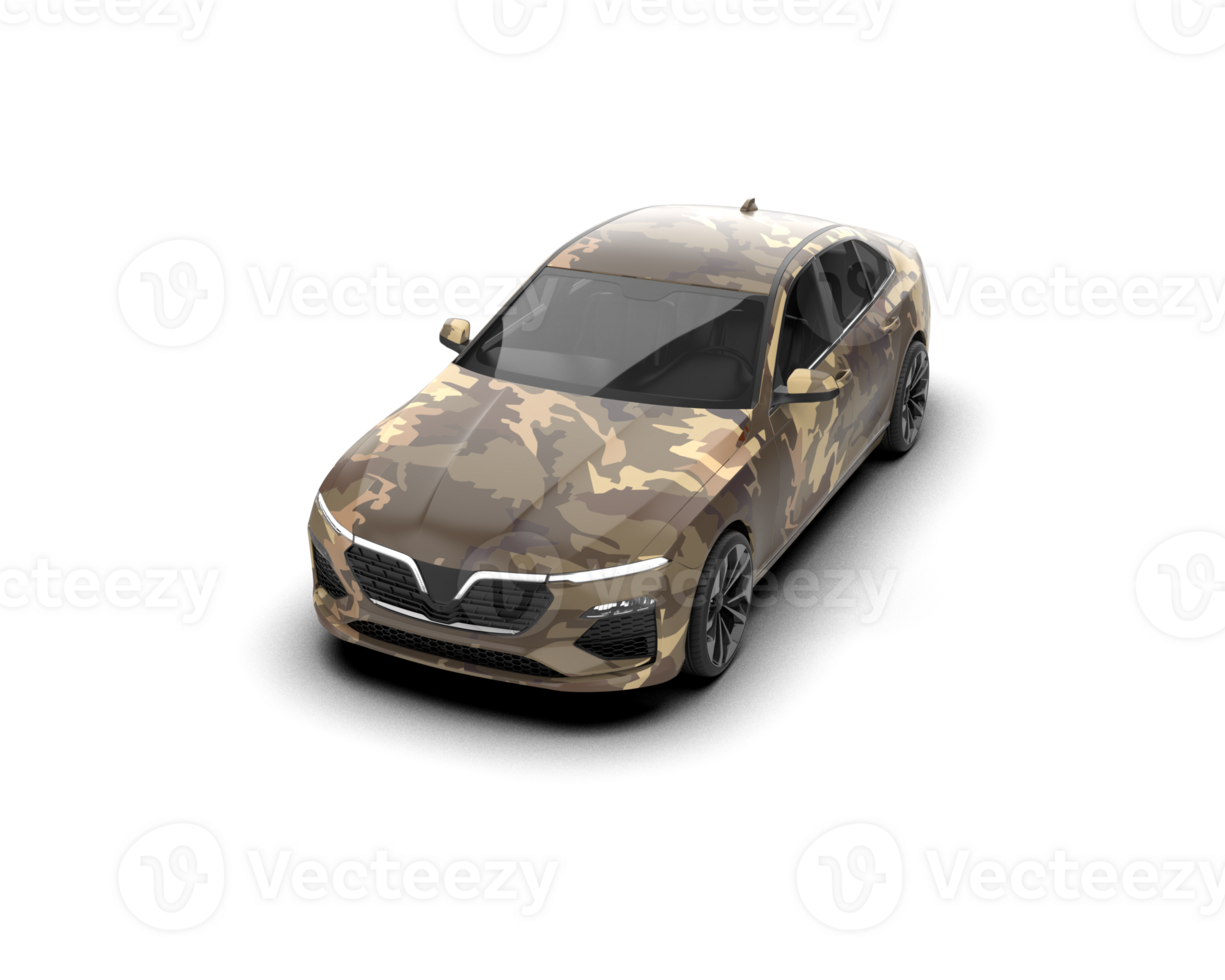 Modern car isolated on background. 3d rendering - illustration png