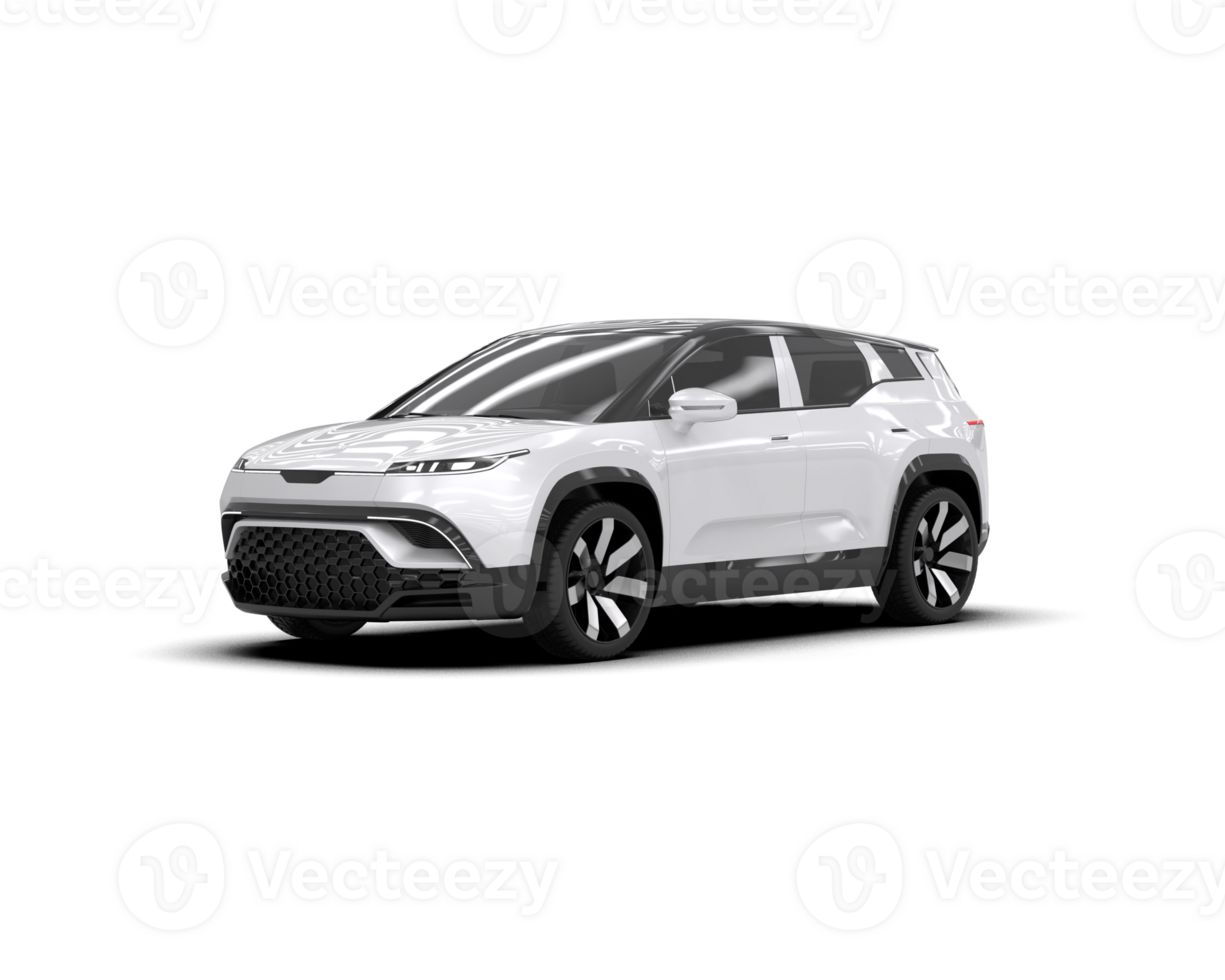 Modern car isolated on background. 3d rendering - illustration png