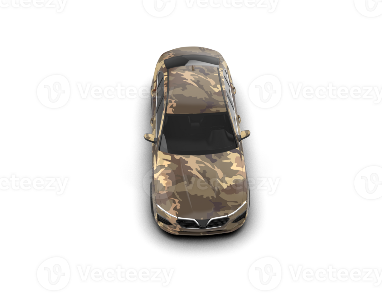 Modern car isolated on background. 3d rendering - illustration png