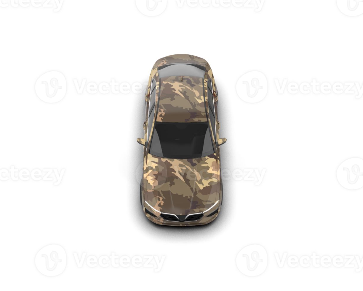 Modern car isolated on background. 3d rendering - illustration png