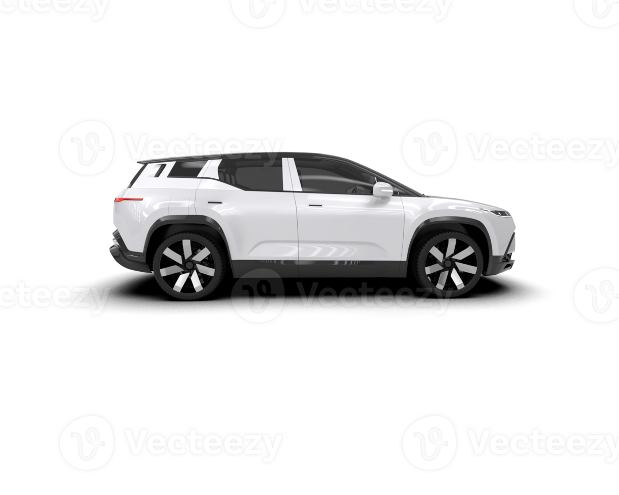 Modern car isolated on background. 3d rendering - illustration png