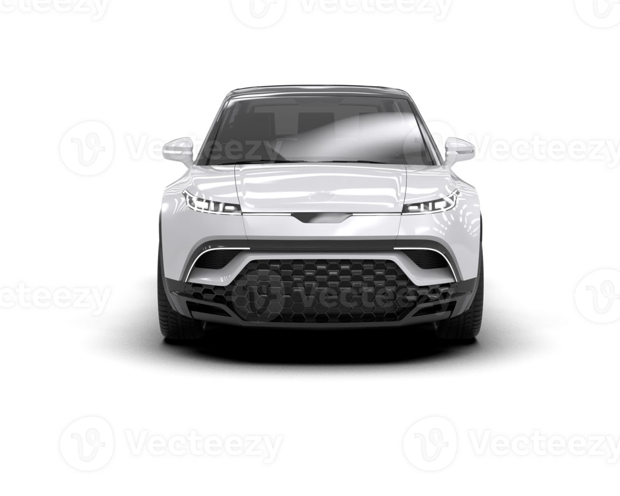 Modern car isolated on background. 3d rendering - illustration png