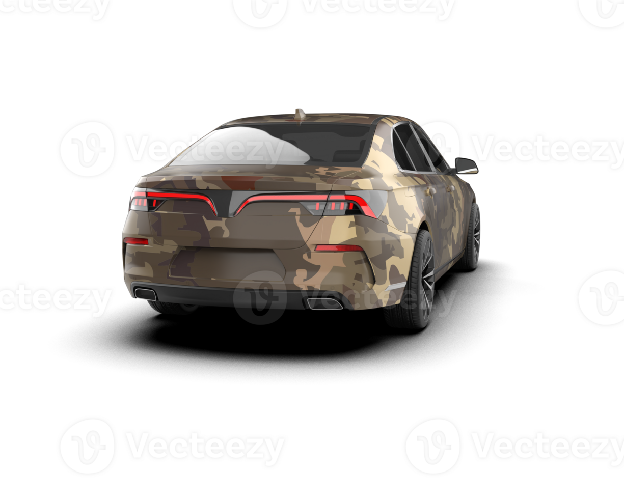 Modern car isolated on background. 3d rendering - illustration png