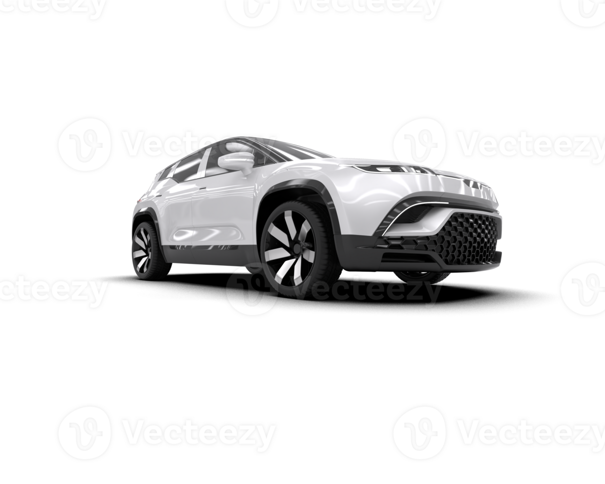 Modern car isolated on background. 3d rendering - illustration png
