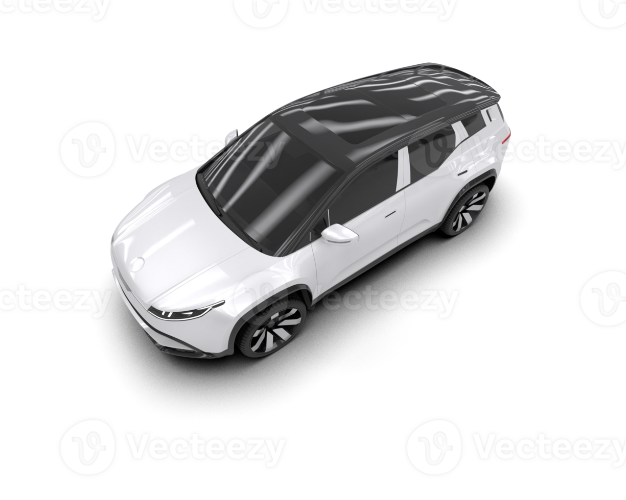 Modern car isolated on background. 3d rendering - illustration png