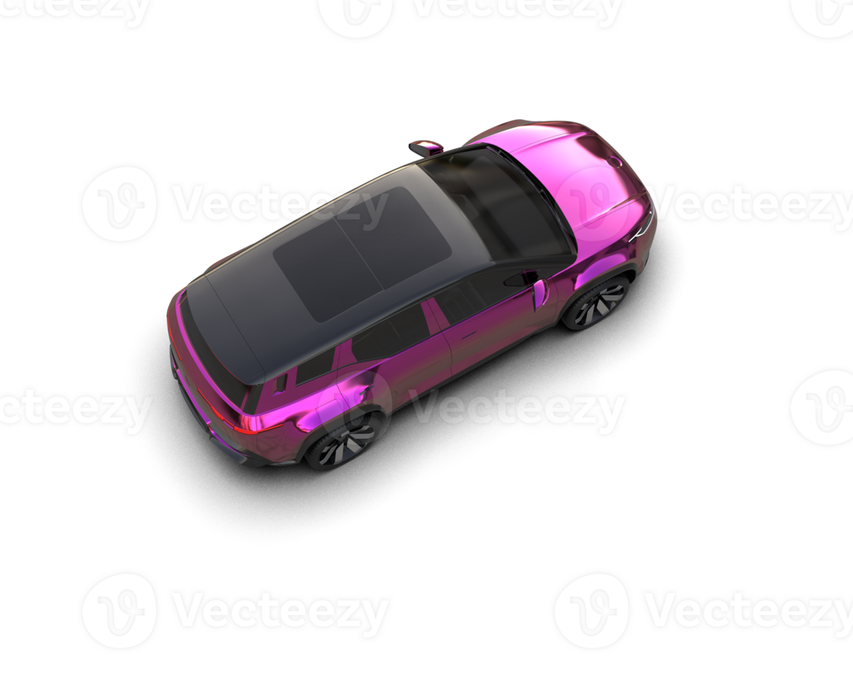 Modern car isolated on background. 3d rendering - illustration png