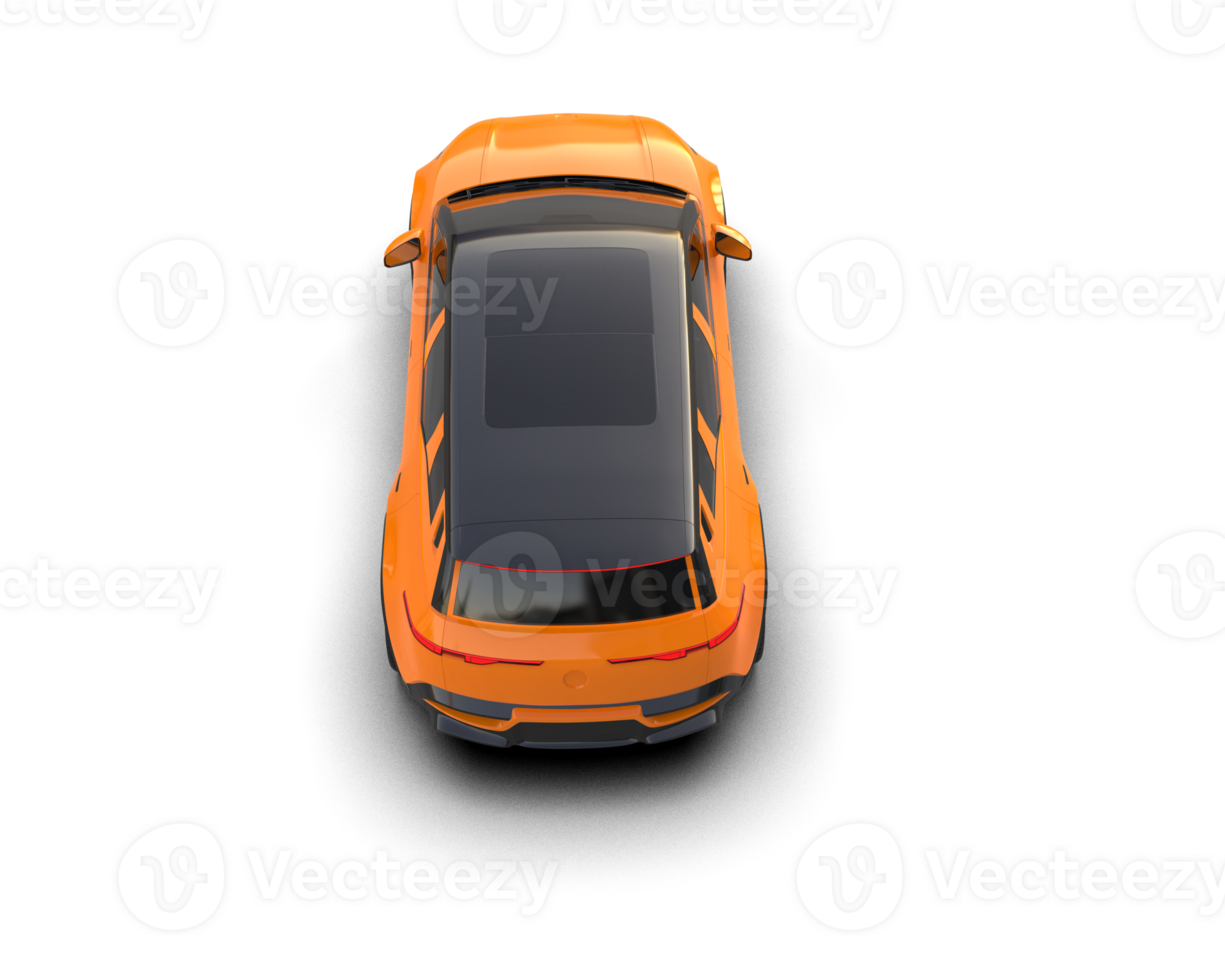 Modern car isolated on background. 3d rendering - illustration png