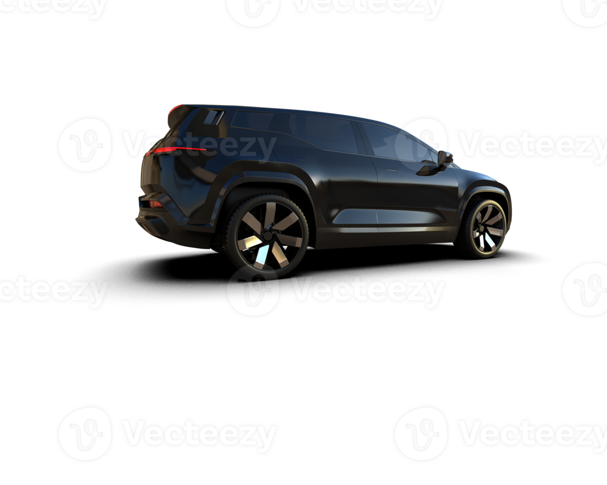 Modern car isolated on background. 3d rendering - illustration png