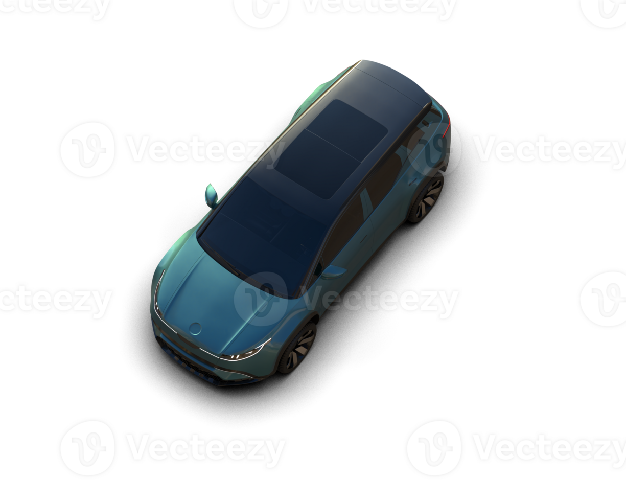 Modern car isolated on background. 3d rendering - illustration png