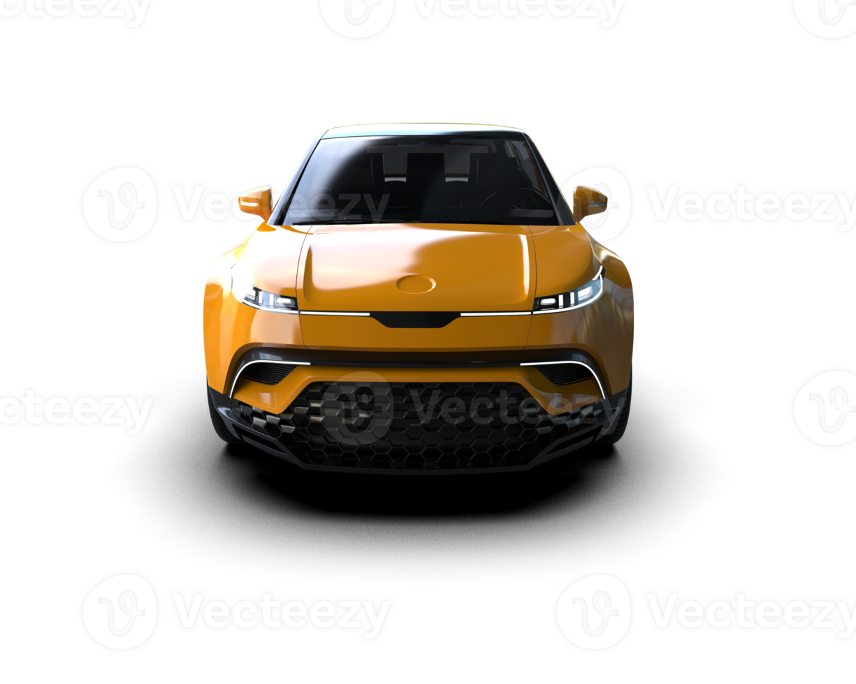 Modern car isolated on background. 3d rendering - illustration png