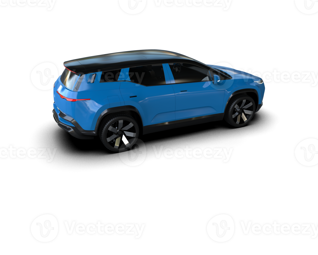 Modern car isolated on background. 3d rendering - illustration png