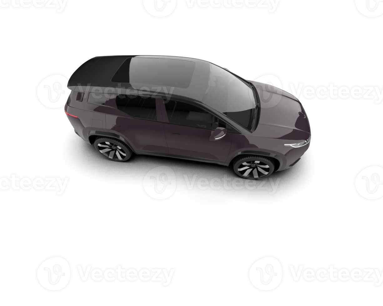 Modern car isolated on background. 3d rendering - illustration png