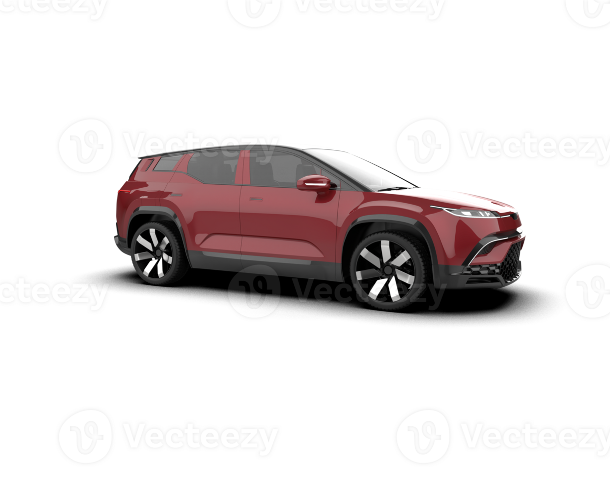 Modern car isolated on background. 3d rendering - illustration png