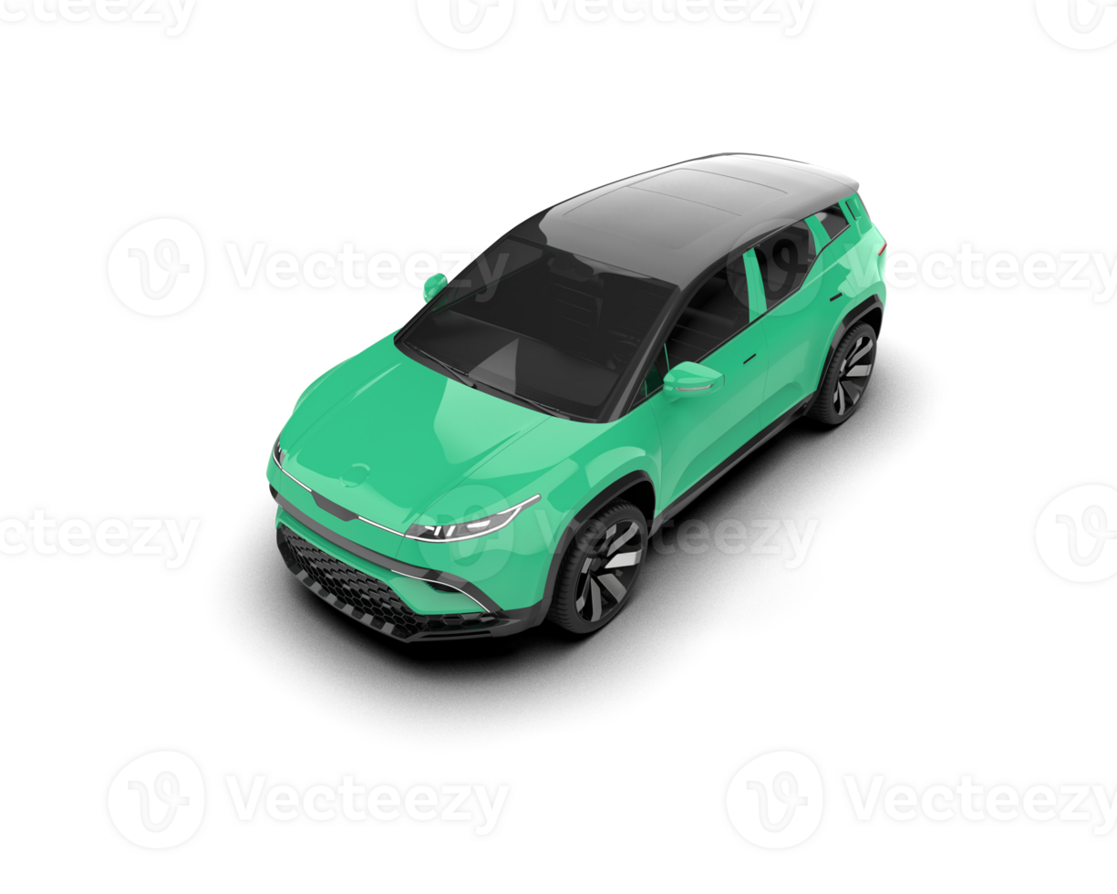 Modern car isolated on background. 3d rendering - illustration png