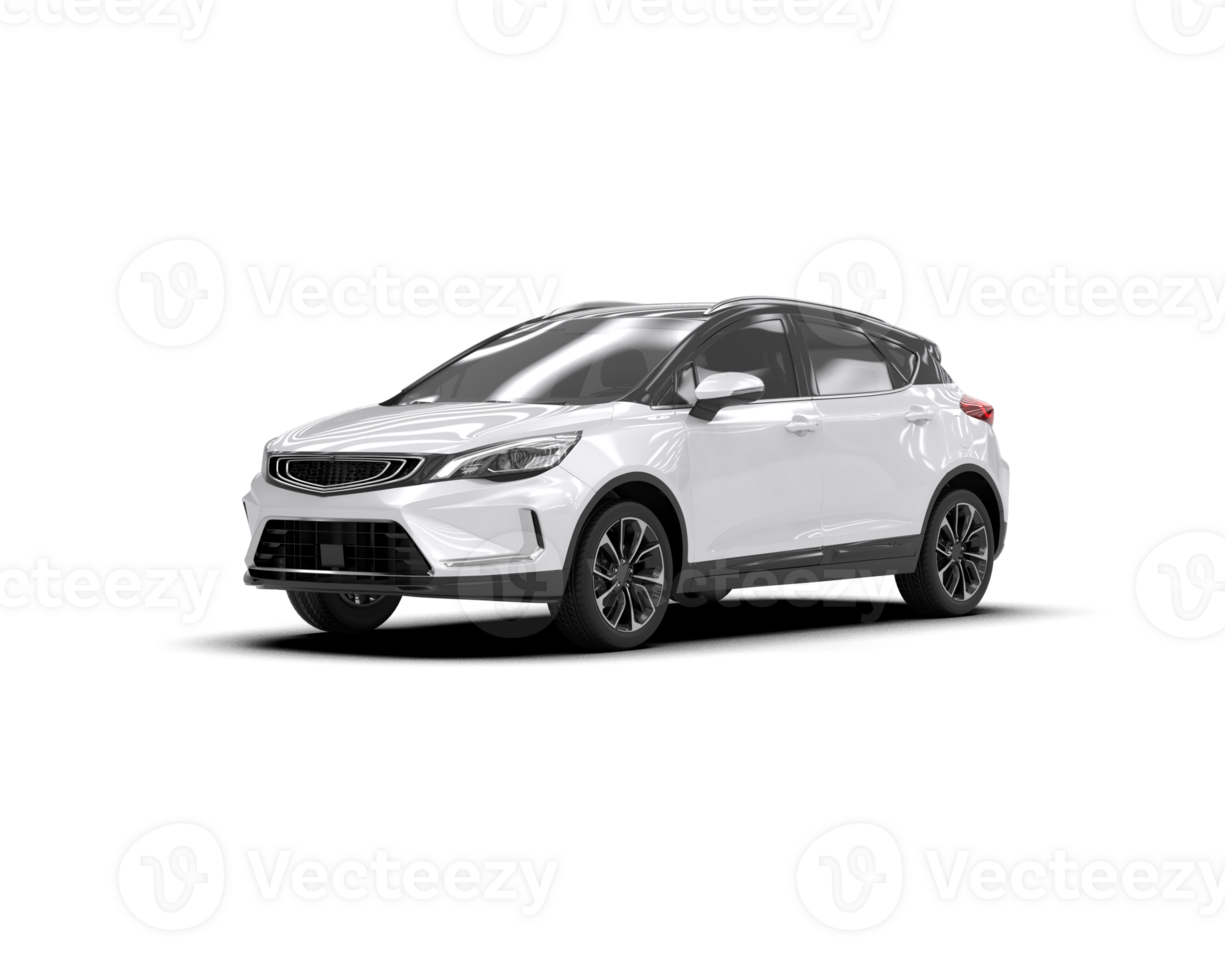 Modern car isolated on background. 3d rendering - illustration png