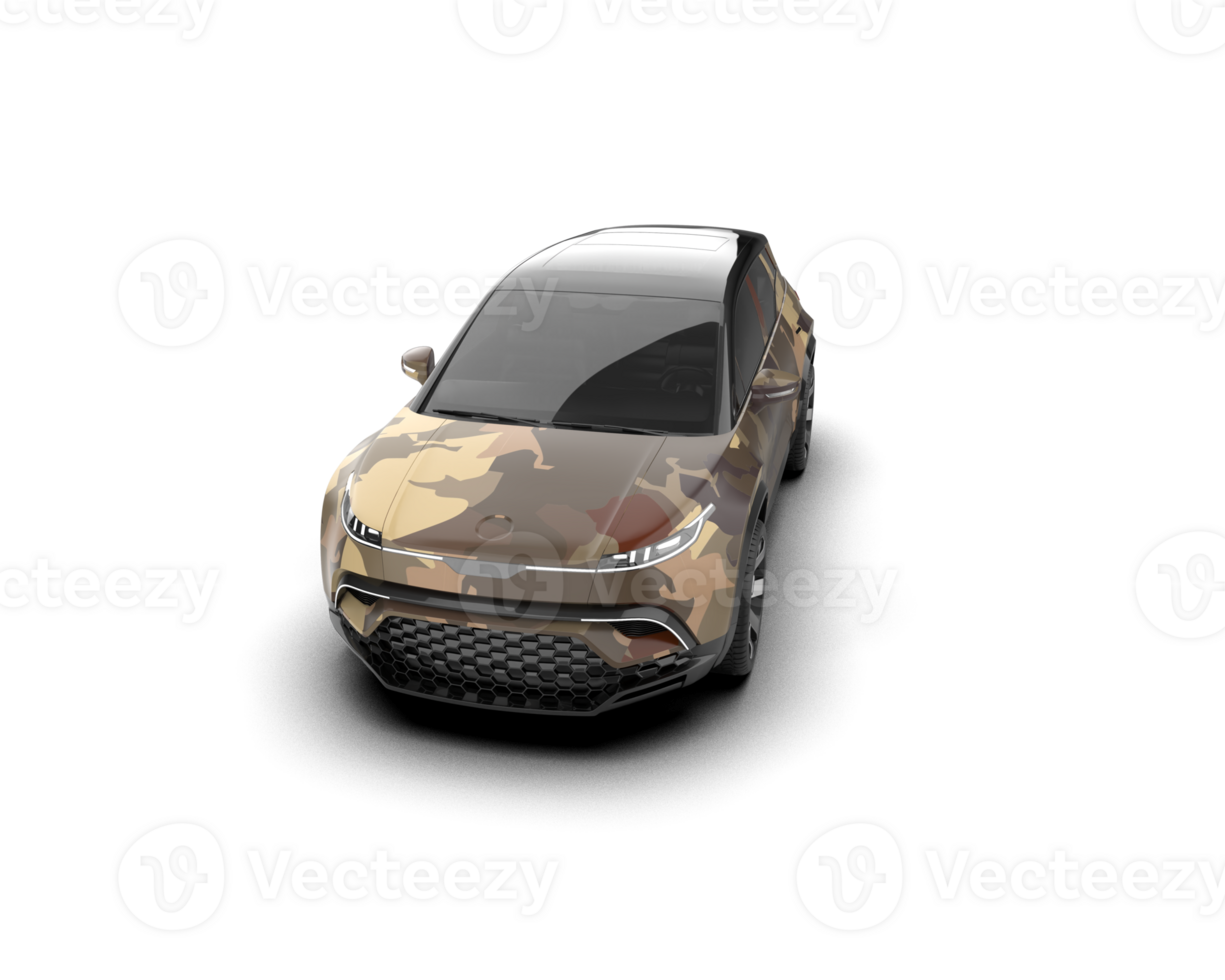 Modern car isolated on background. 3d rendering - illustration png