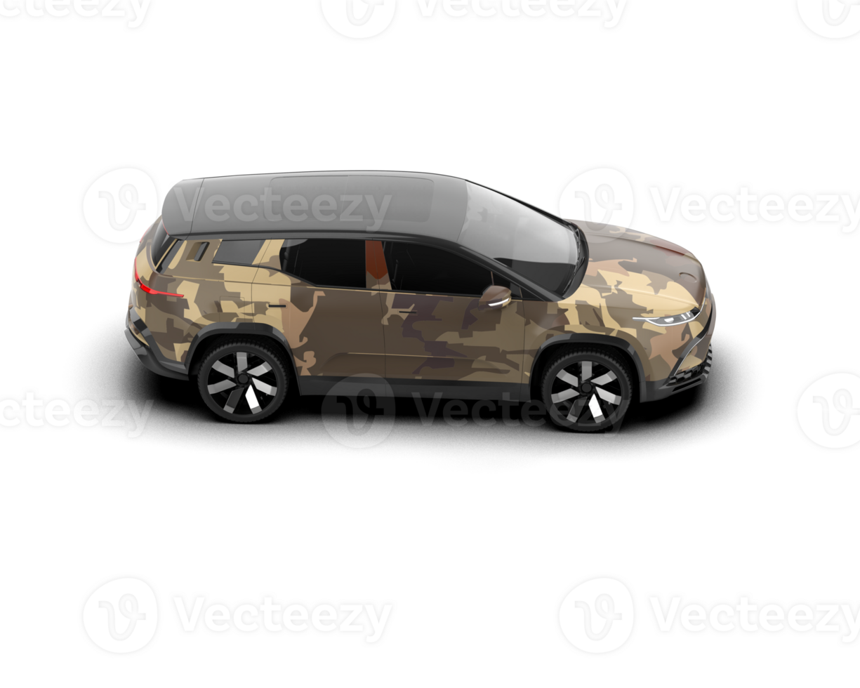 Modern car isolated on background. 3d rendering - illustration png