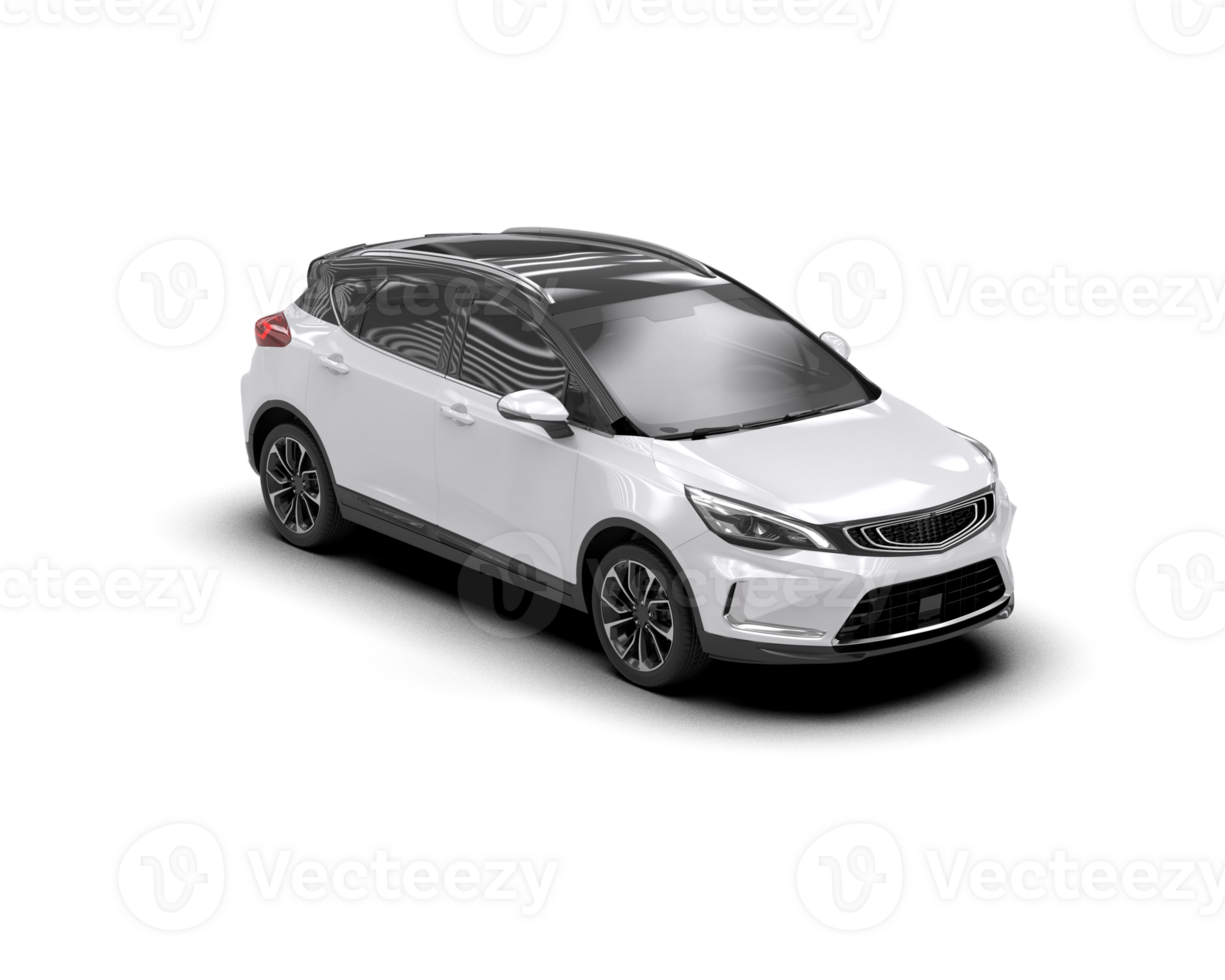 Modern car isolated on background. 3d rendering - illustration png