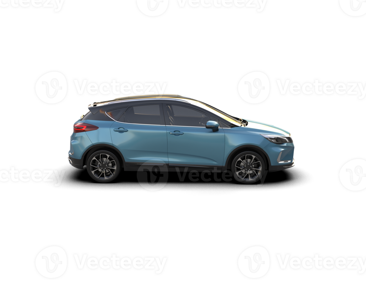 Modern car isolated on background. 3d rendering - illustration png