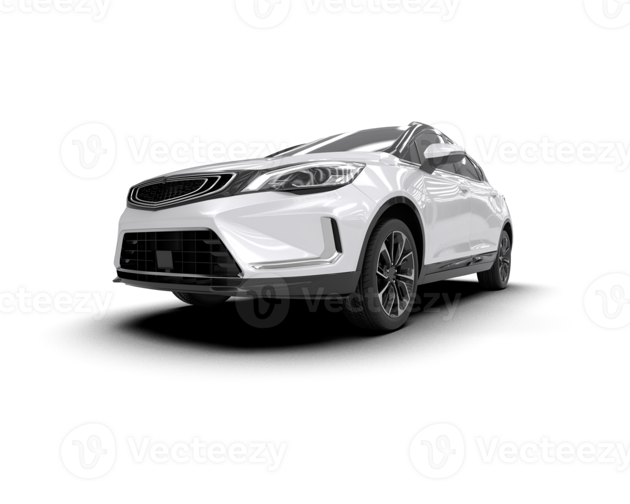 Modern car isolated on background. 3d rendering - illustration png