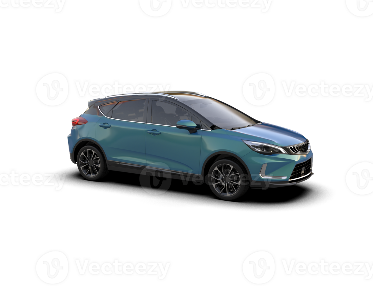 Modern car isolated on background. 3d rendering - illustration png