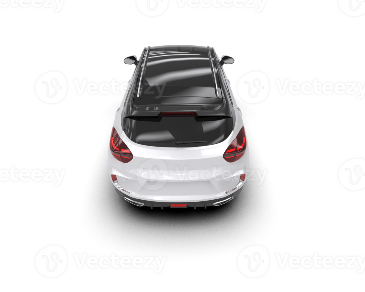 Modern car isolated on background. 3d rendering - illustration png