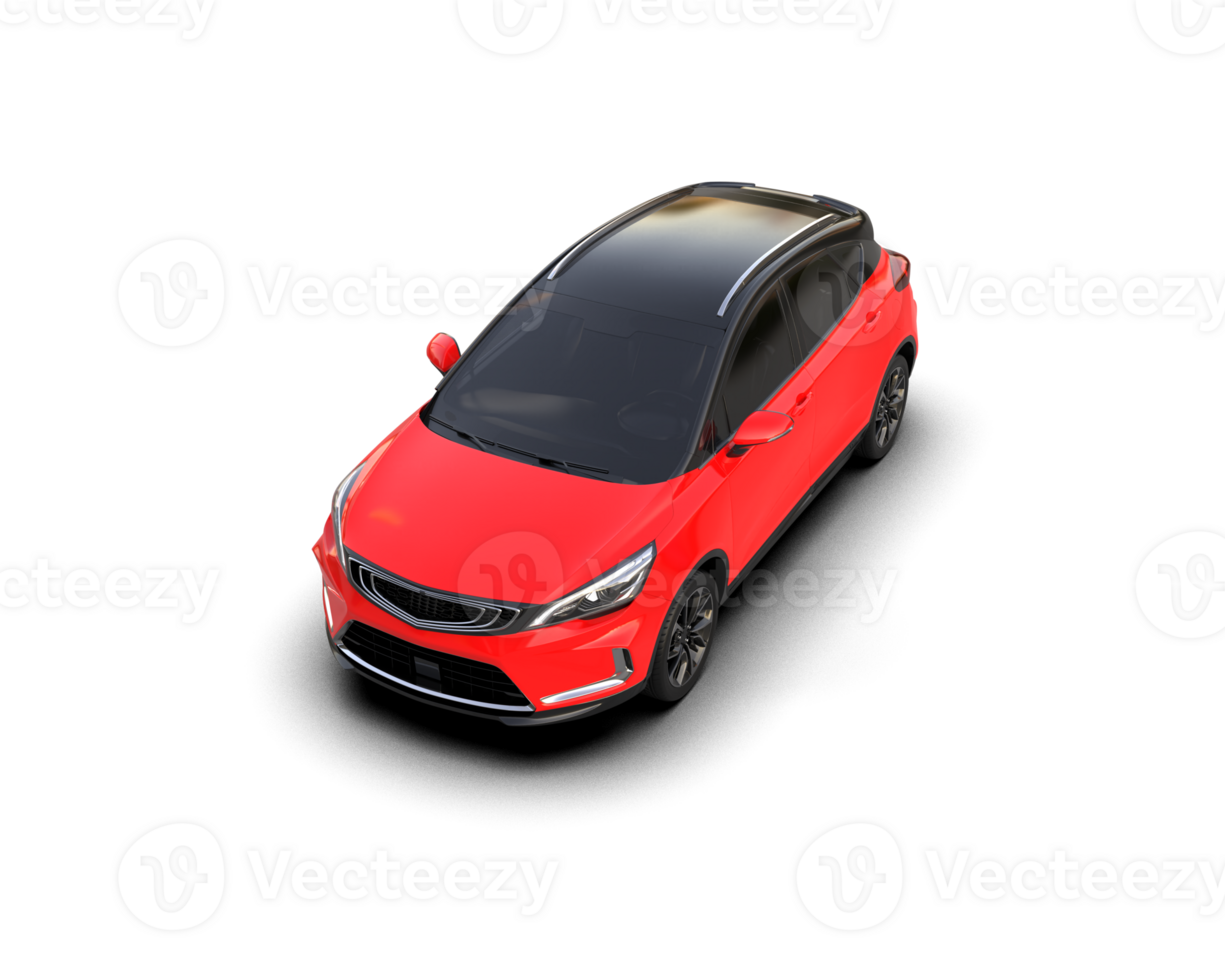 Modern car isolated on background. 3d rendering - illustration png