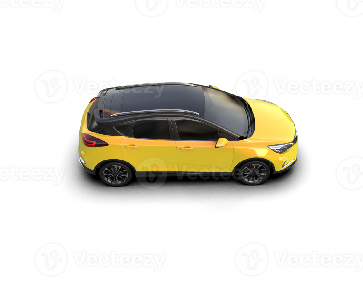 Modern car isolated on background. 3d rendering - illustration png