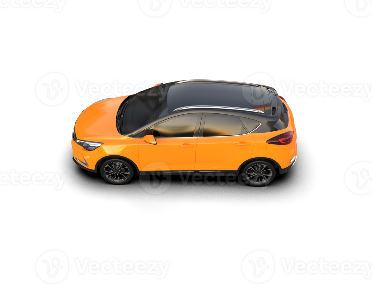 Modern car isolated on background. 3d rendering - illustration png