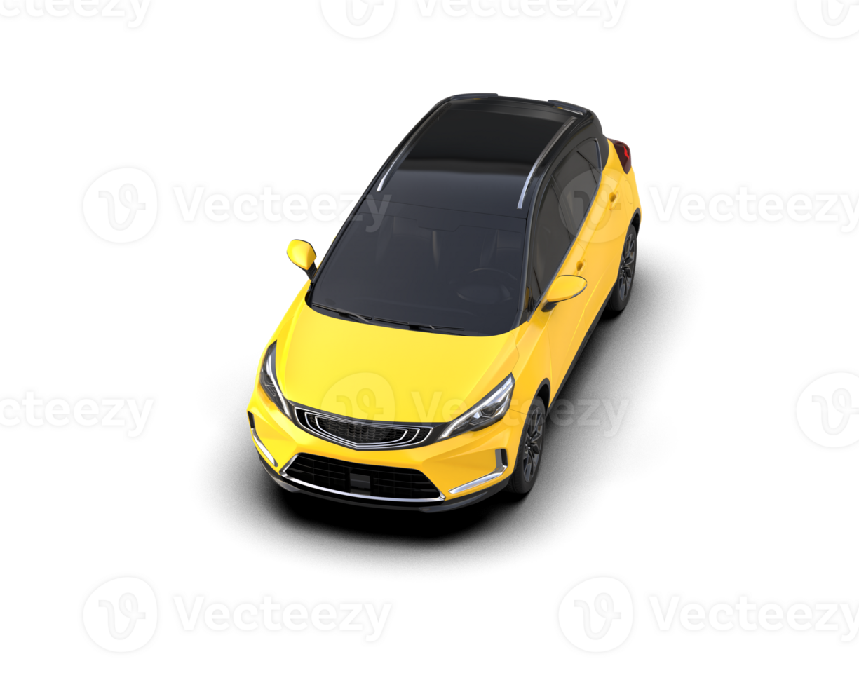 Modern car isolated on background. 3d rendering - illustration png