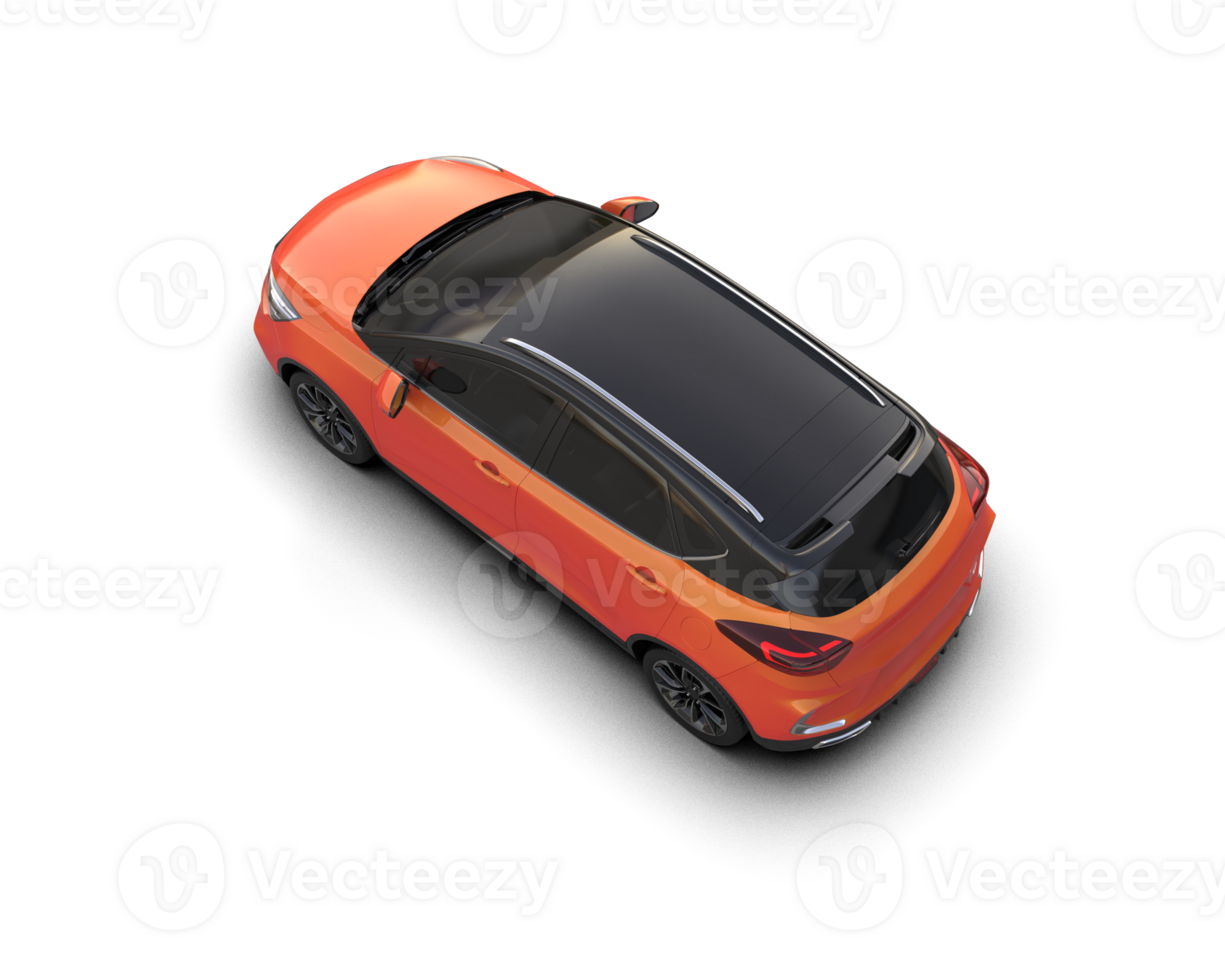 Modern car isolated on background. 3d rendering - illustration png