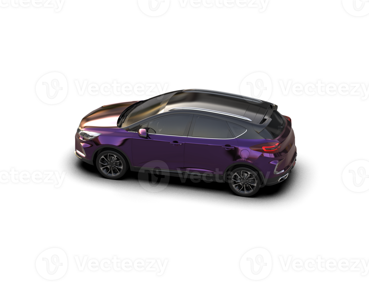 Modern car isolated on background. 3d rendering - illustration png