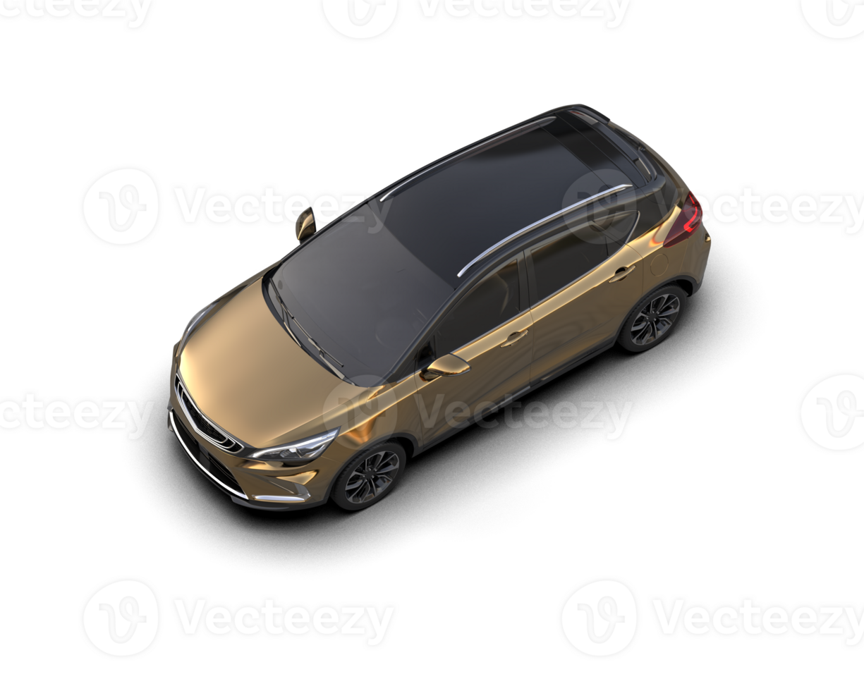 Modern car isolated on background. 3d rendering - illustration png