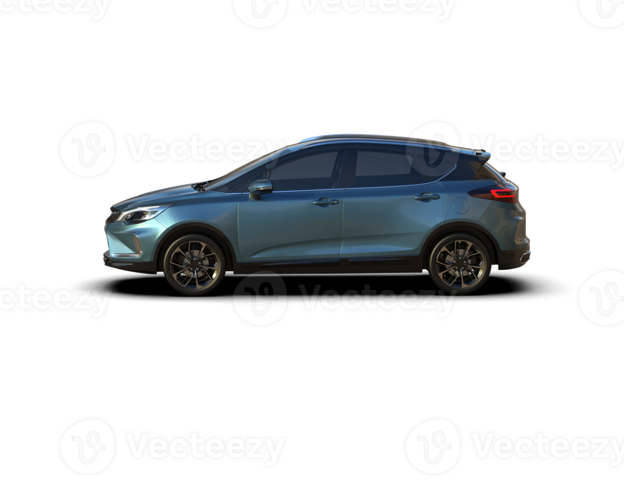 Modern car isolated on background. 3d rendering - illustration png