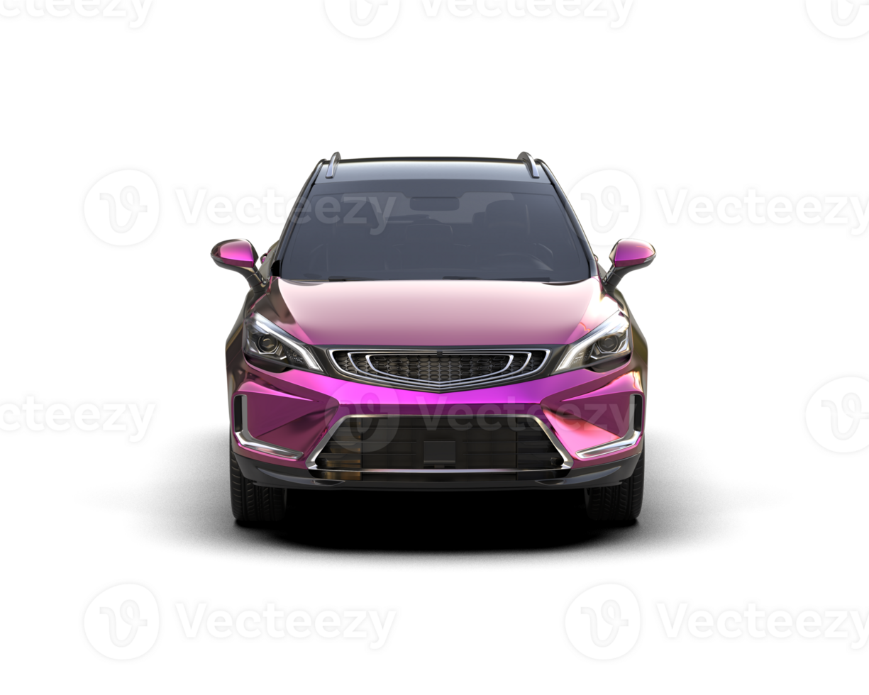 Modern car isolated on background. 3d rendering - illustration png
