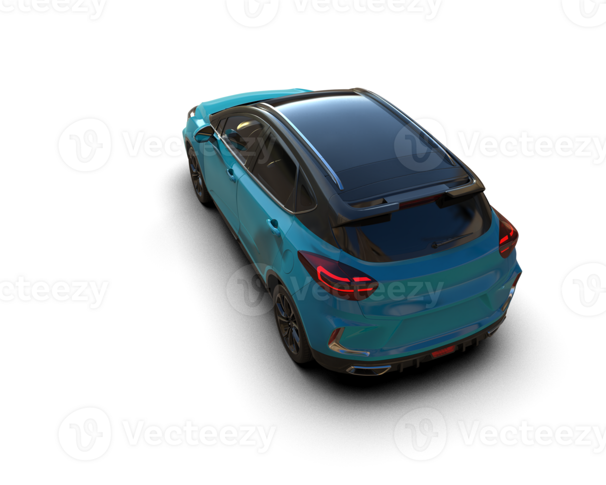 Modern car isolated on background. 3d rendering - illustration png