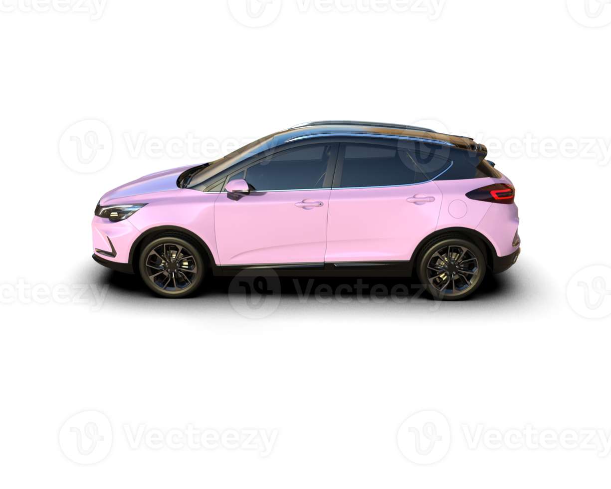 Modern car isolated on background. 3d rendering - illustration png