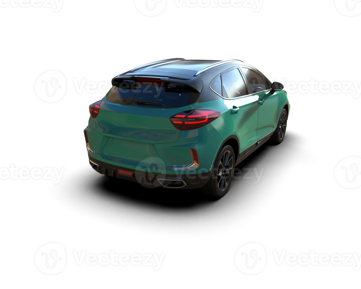 Modern car isolated on background. 3d rendering - illustration png
