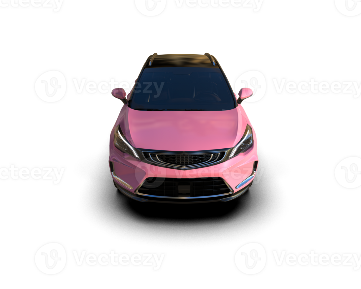 Modern car isolated on background. 3d rendering - illustration png