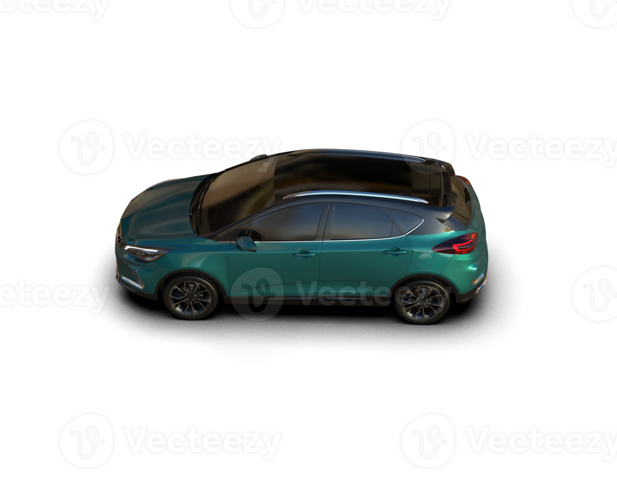 Modern car isolated on background. 3d rendering - illustration png