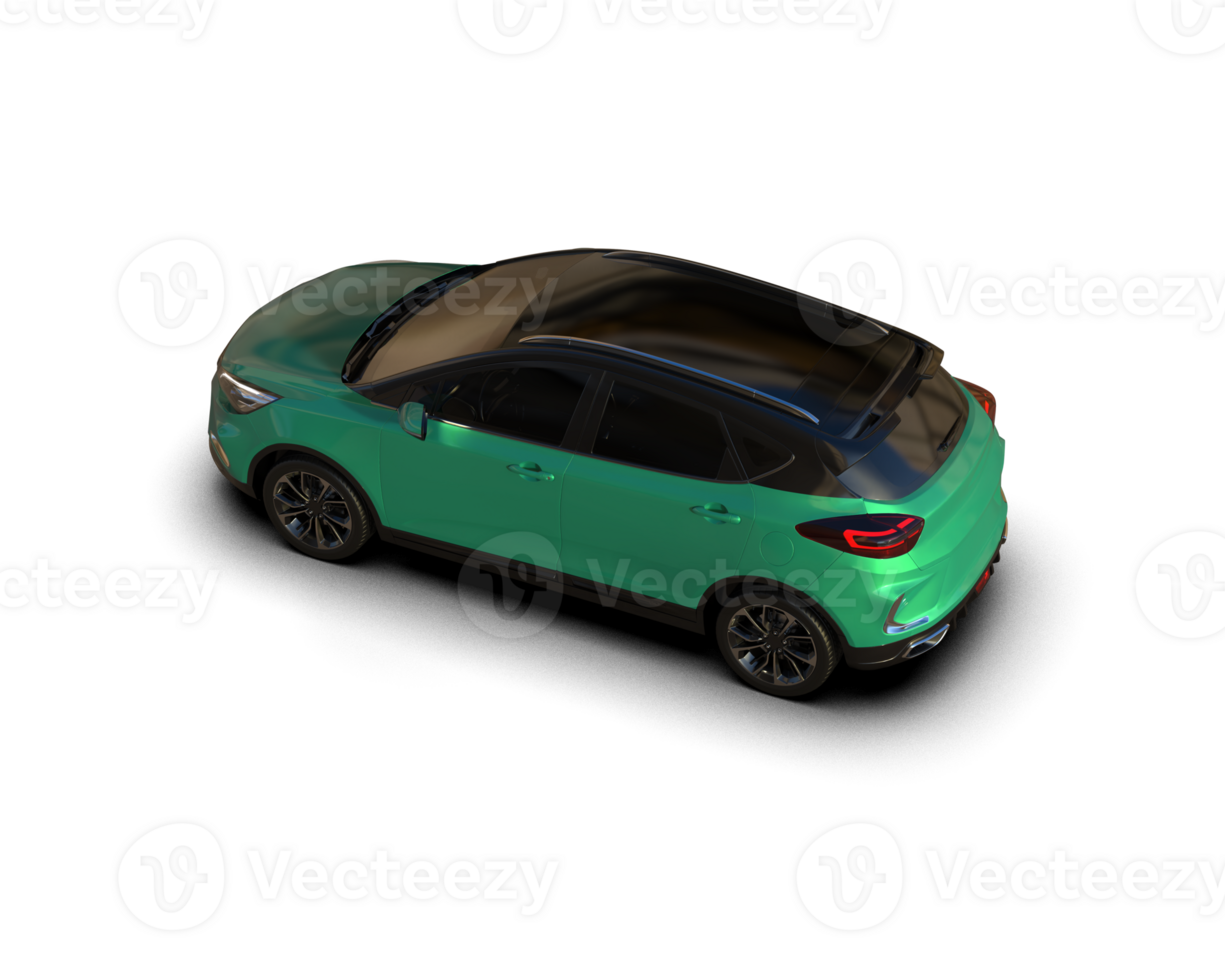 Modern car isolated on background. 3d rendering - illustration png