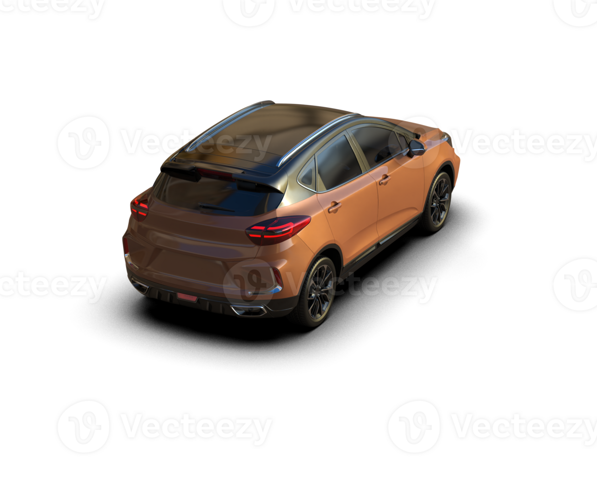 Modern car isolated on background. 3d rendering - illustration png