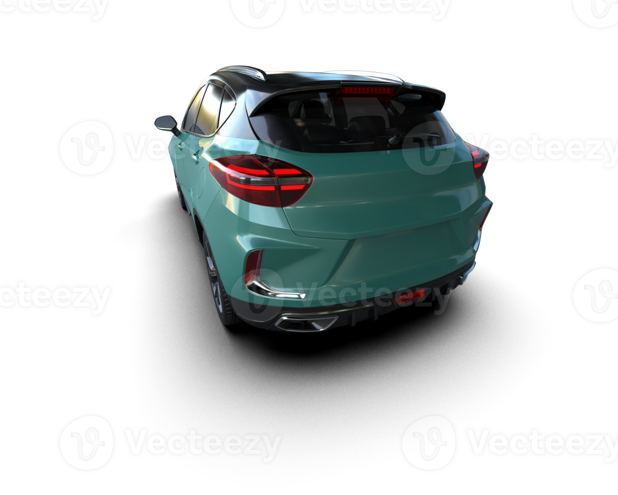 Modern car isolated on background. 3d rendering - illustration png