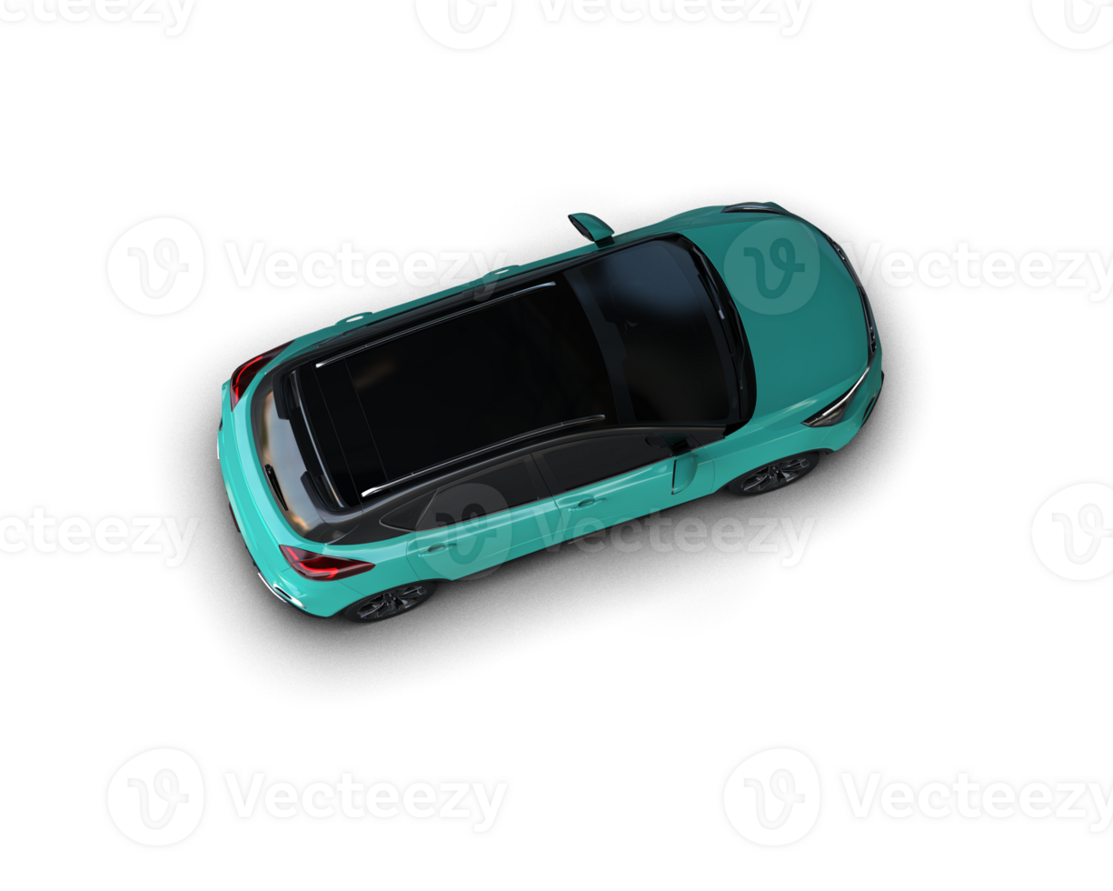 Modern car isolated on background. 3d rendering - illustration png