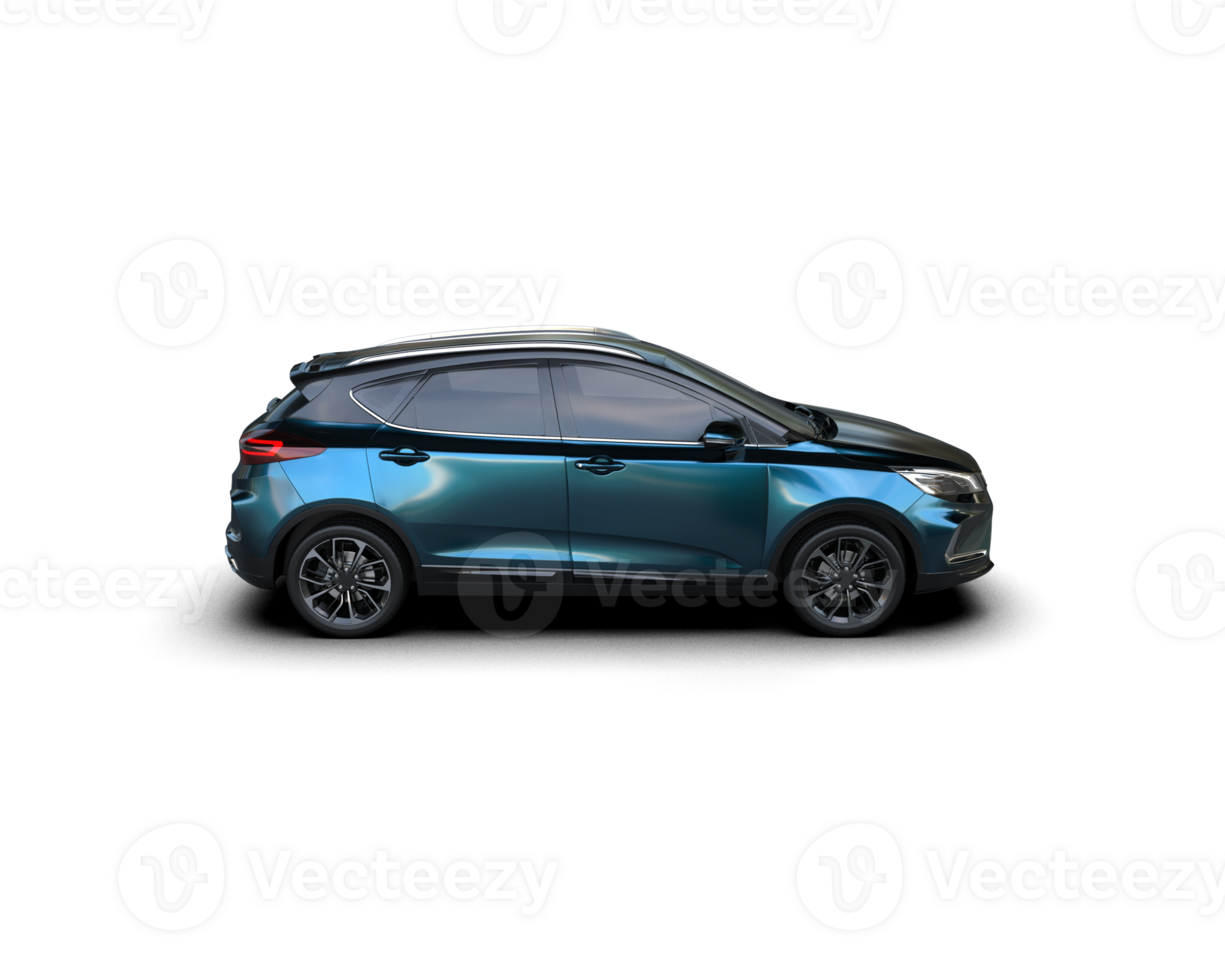 Modern car isolated on background. 3d rendering - illustration png