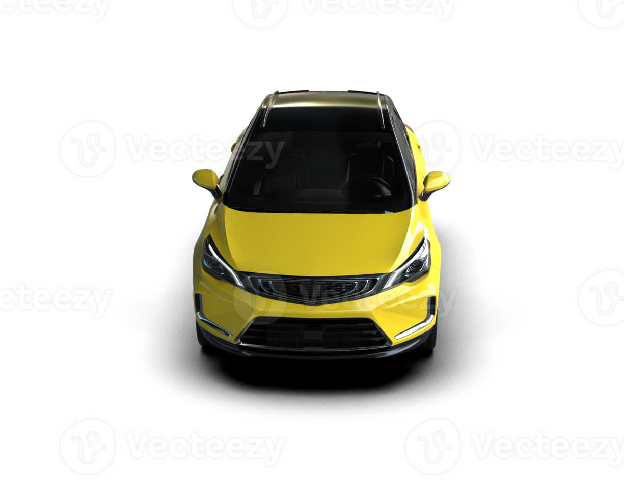 Modern car isolated on background. 3d rendering - illustration png