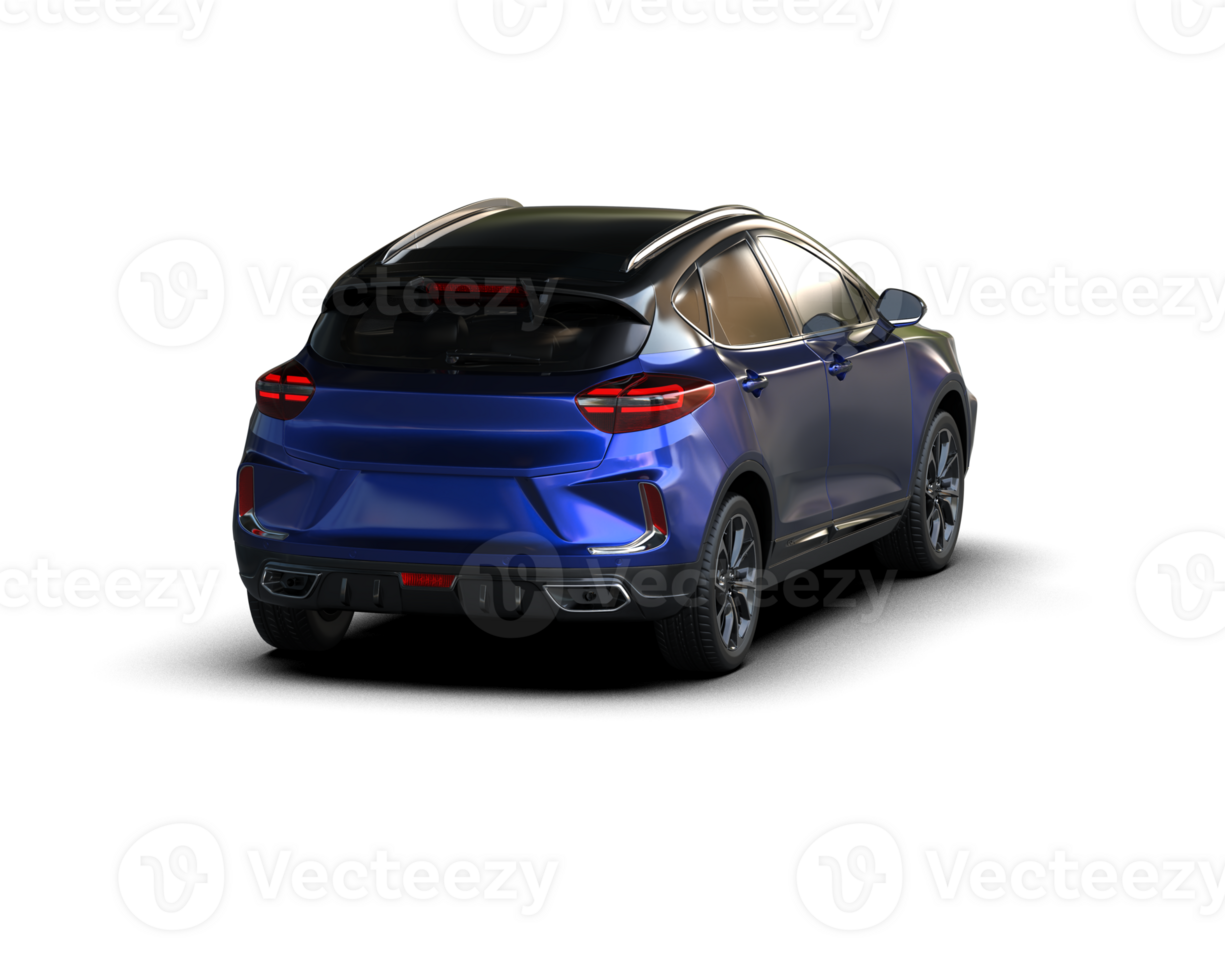 Modern car isolated on background. 3d rendering - illustration png