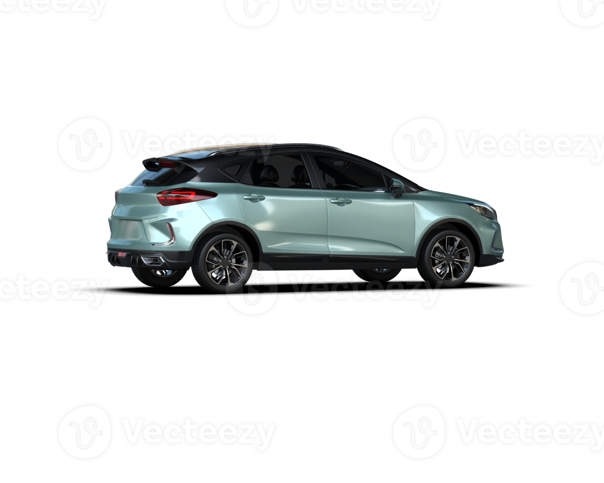 Modern car isolated on background. 3d rendering - illustration png