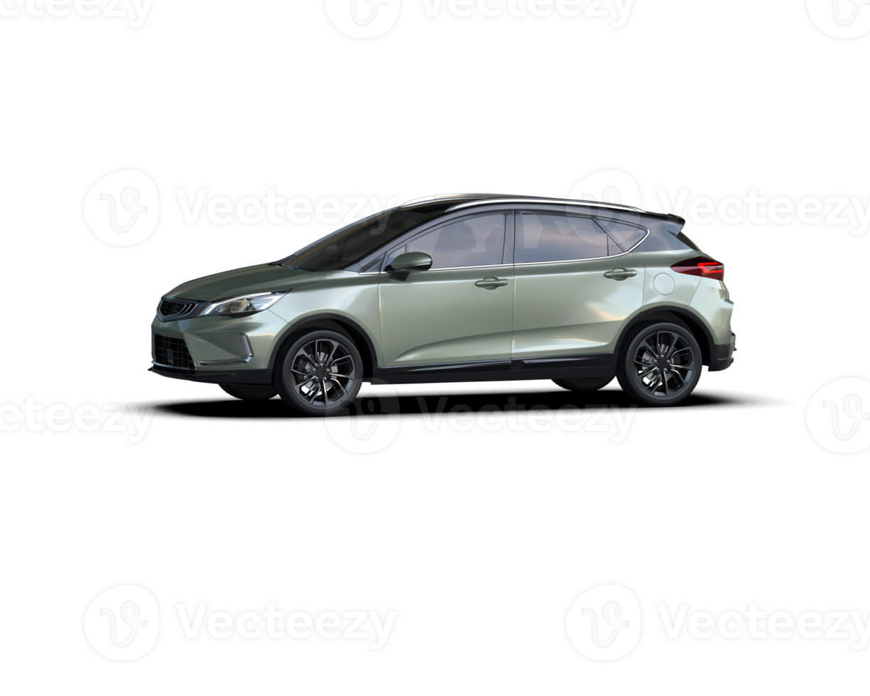 Modern car isolated on background. 3d rendering - illustration png